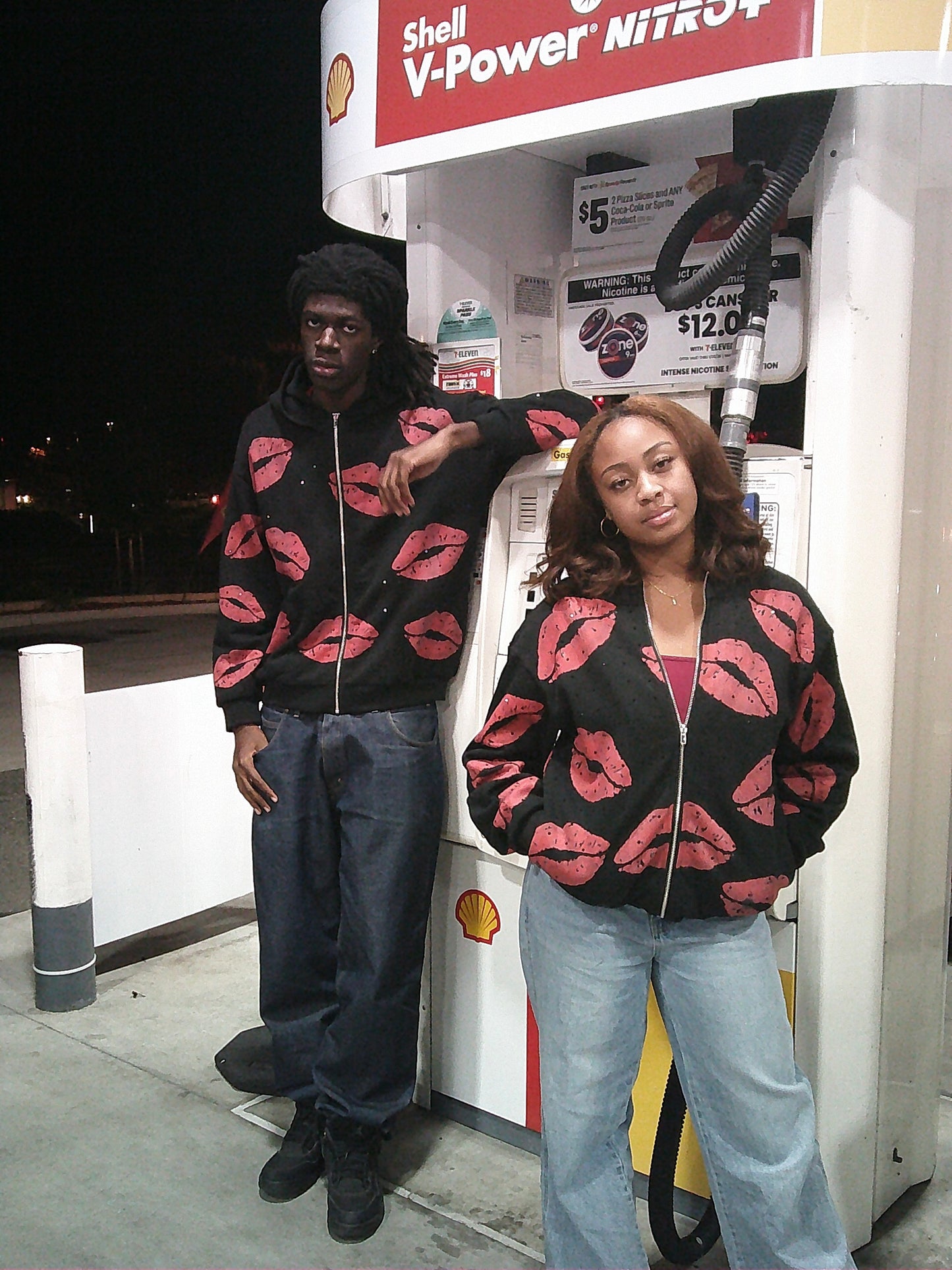 “Luv Lessons” Rhinestone Zip Up