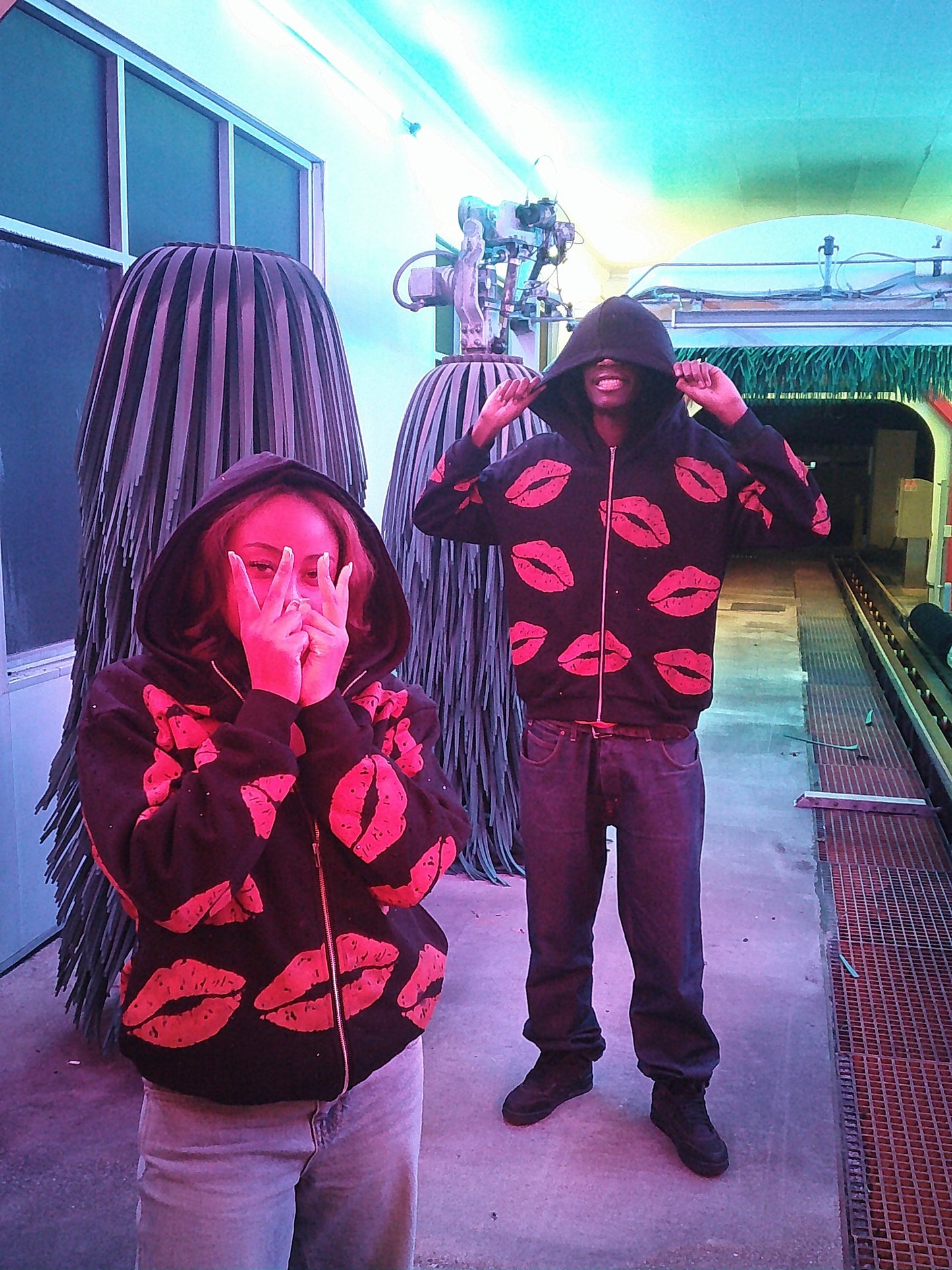 “Luv Lessons” Rhinestone Zip Up